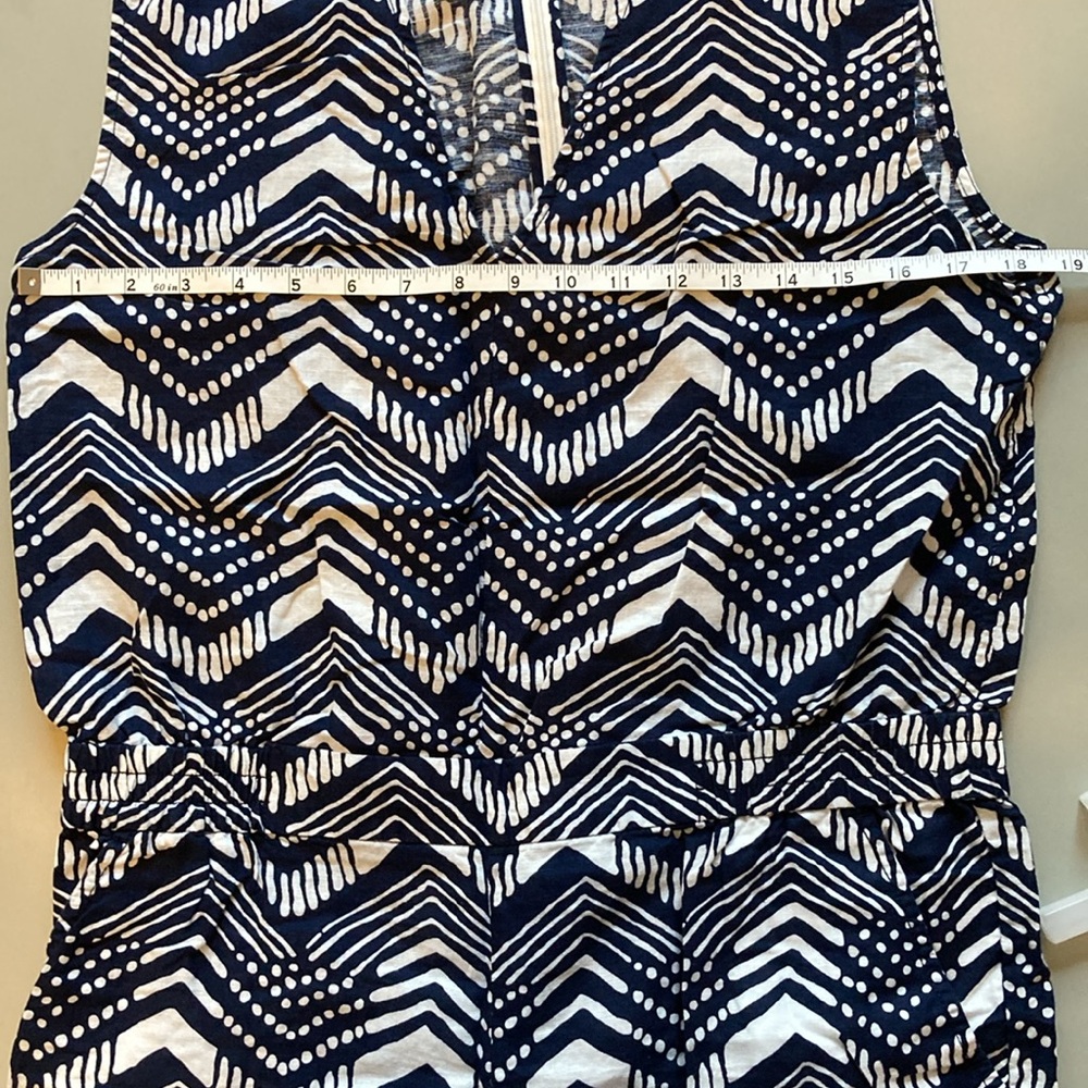 J.Crew jumpsuit navy white size 6 - Picture 7 of 8